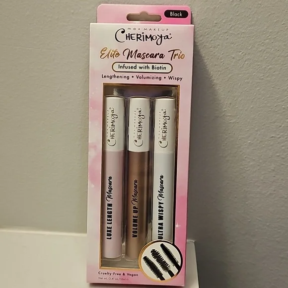 Max Makeup Cherimoya Elite Mascara Trio. New, In Sealed Box.
