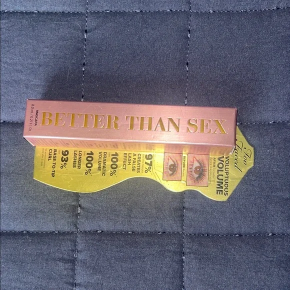 NWT Too Faced Better Than Sex Volumizing Mascara in Pink and Gold - Never Used