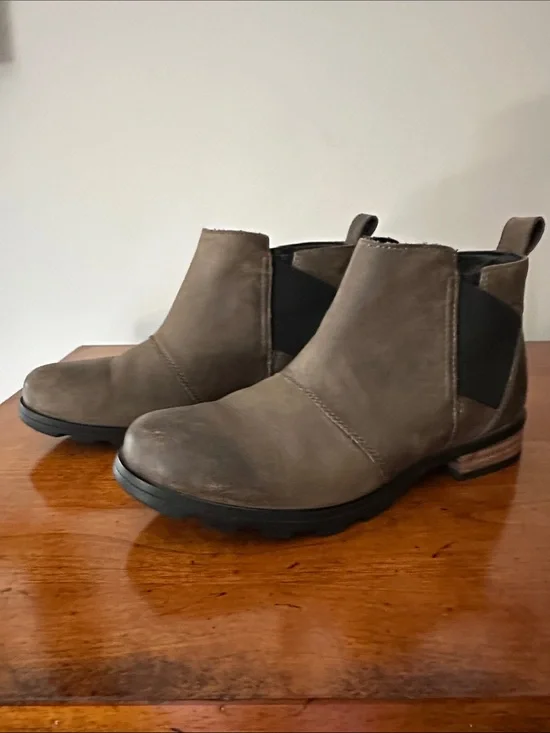Sorel Taupe Chelsea Booties - Slip-On Ankle Boots