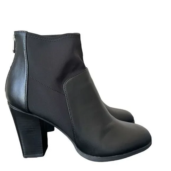 Adrienne Vittadini Ratti Stretch Shaft Booties size 9.5