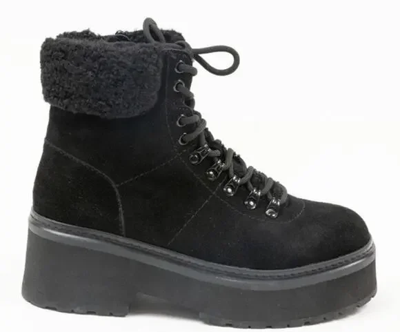 Aqua Women's Thea Lace Up Cold Weather Boots Sz 8M