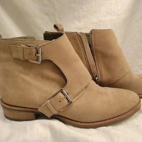 Michael Kors Adams Monk‎ Strap Booties: Suede