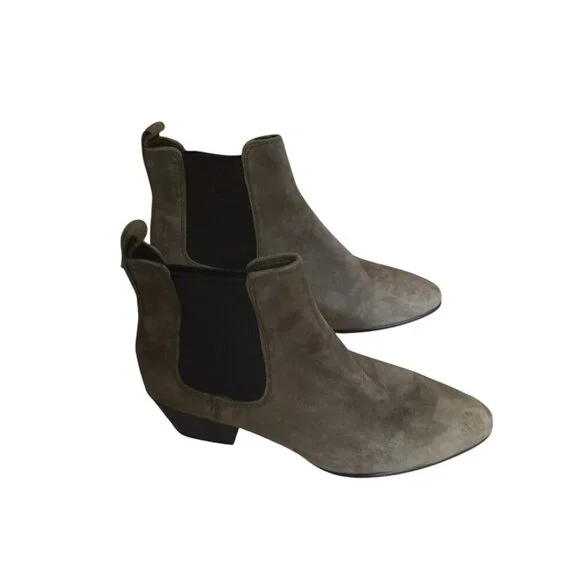 SAM EDELMAN REESA SUEDE ANKLE BOOTS BOOTIES POINTED TOE SIZE 6.5