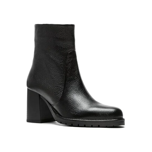 🆕 LA CANADIENNE Livon City Dry Waterproof Platform Leather Bootie 9 Black