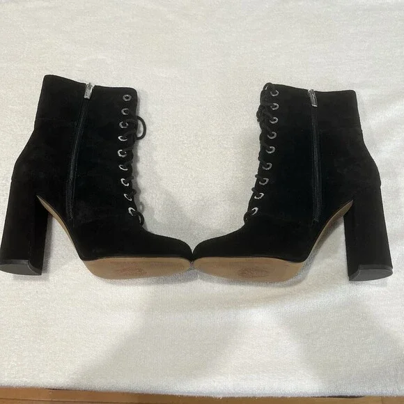 Vince Camuto‎ Teisha Lace Up Ankle Boot Steampunk Festival Costume Victorian 9