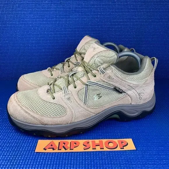 🔴 GARMONT AMICA G-TEX VIBRAM Women`s Size 10 Beige Olive Green Hiking Boots