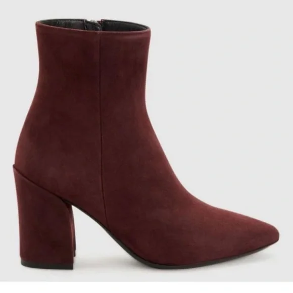 Aquatalia Palomina Ankle Booties in‎ Deep Wine 6M