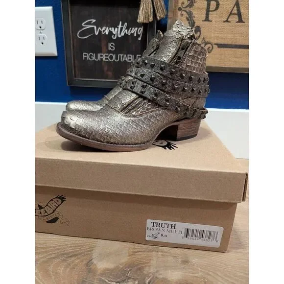 RARE Freebird by Steven Truth Brown Multi Women's 8 w/ Original Box EUC