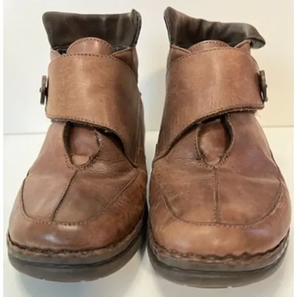 NAOT brown leather ankle booties. Size 38 (7 women)