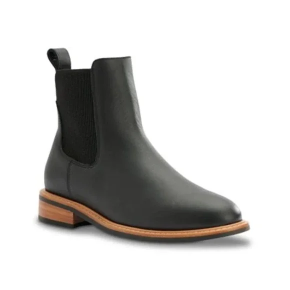 Nisolo Carmen 2.0 Chelsea Boot Womens 6.5 Black Leather Ankle Boots New w/o box