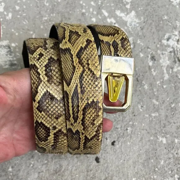 Snake skin/python vintage belt