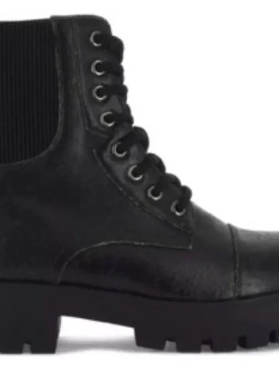 SEVEN7 Women's Lace-Up Jadon Bootie Black Boots Size 6