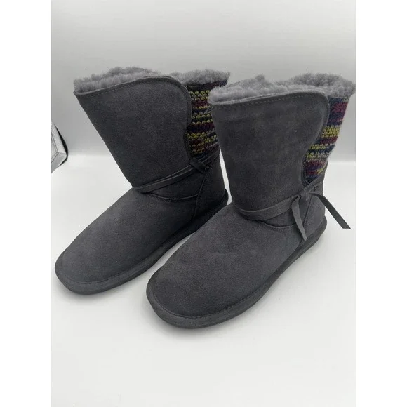 Bearpaw Maggie Boots women's size 7M Charcoal color