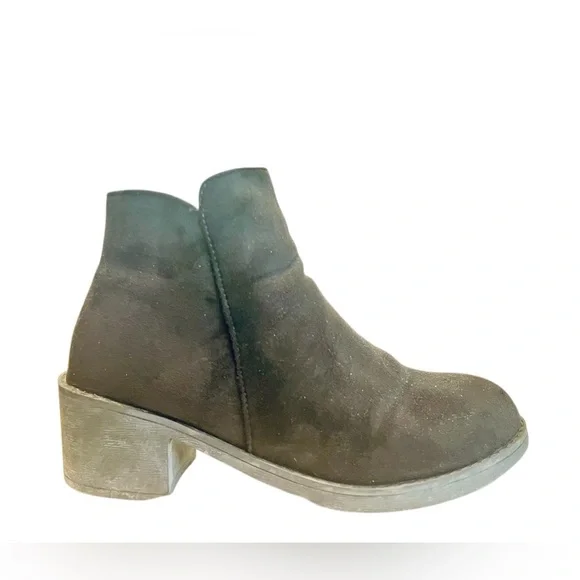 Women’s Black Suede Ankle Bootie - Classic Comfort