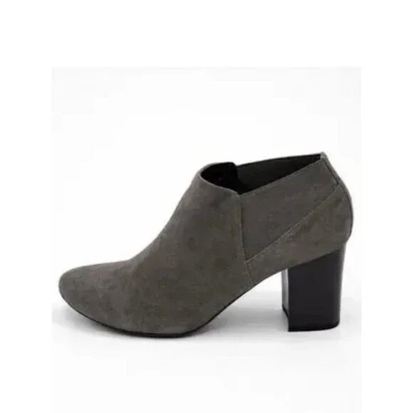 VANELI Suede Ankle Bootie 7.5 7.5M Grey Slip On