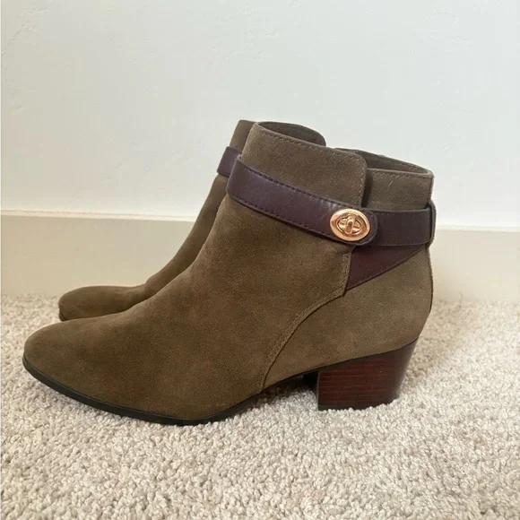 Coach Patricia Suede Ankle Boot With 2