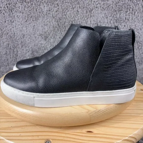 Birdies The Falcon Chelsea Boots Women Size 9 Black Leather Slip On Ankle Bootie