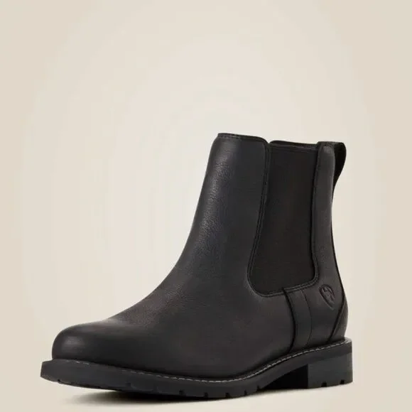 Ariat Women's Wexford Waterproof Chelsea Boot in Black Sz 9.5 B (medium width)