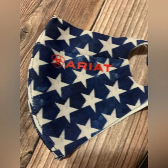 Ariat® AriatTEK™ Unisex Blue With White Stars Face Mask