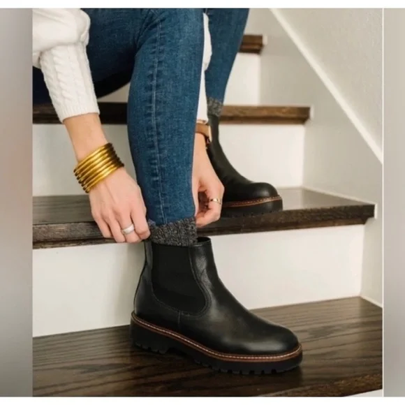 *NEW Caslon Miller chelsea boots black pull on Size 13