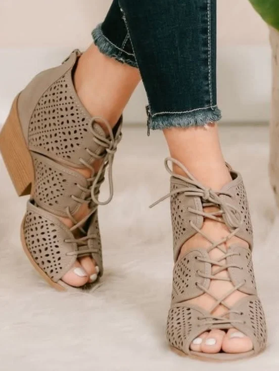 NEW BOUTIQUE | Lace-Up Laser Cut Shooties