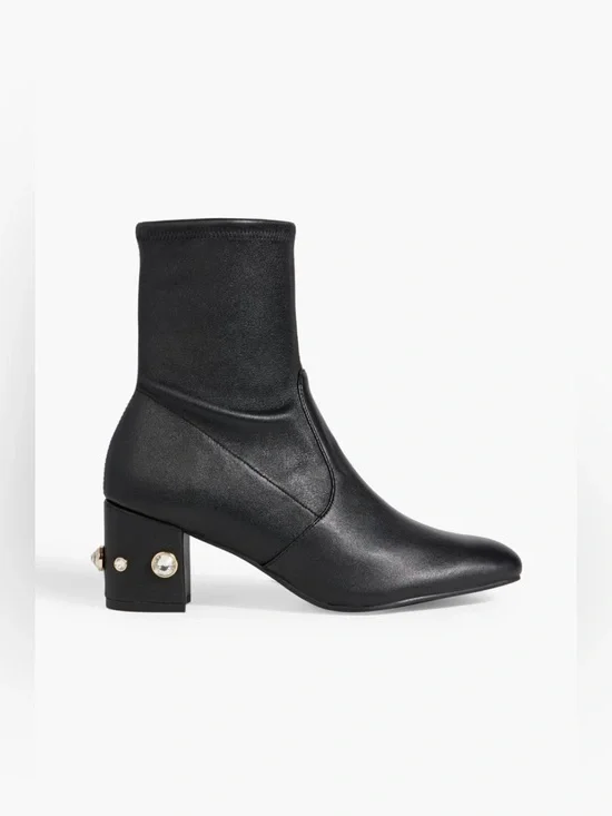 NWOT Stuart Weitzman Allshine 60‎ Embellished Ankle Boots Black