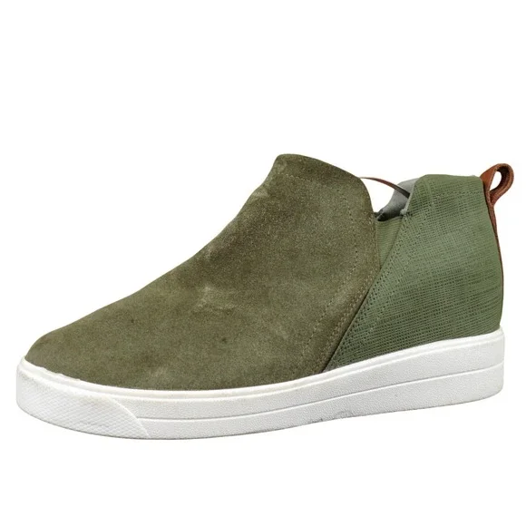 Ryka‎ Vera Womens Size 8.5 Olive Green Suede Wedge Sneaker Bootie Casual