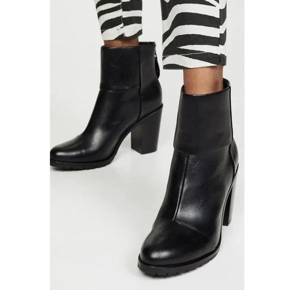 Rag & Bone Black Newbury 2.0 Boots Size 38.5 8.5