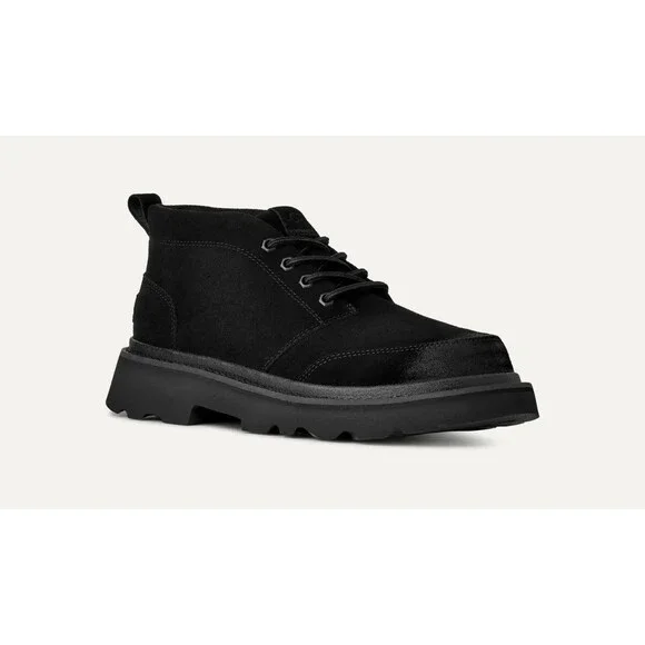 UGG Chukka Lug 1171113-BLK Boots Men's Black Suede Lace Up Ankle Chukka DDK1415