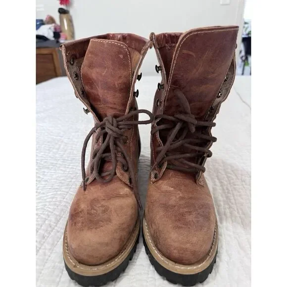 Vintage Guess Nubuck Boots Size 6‎ Tan