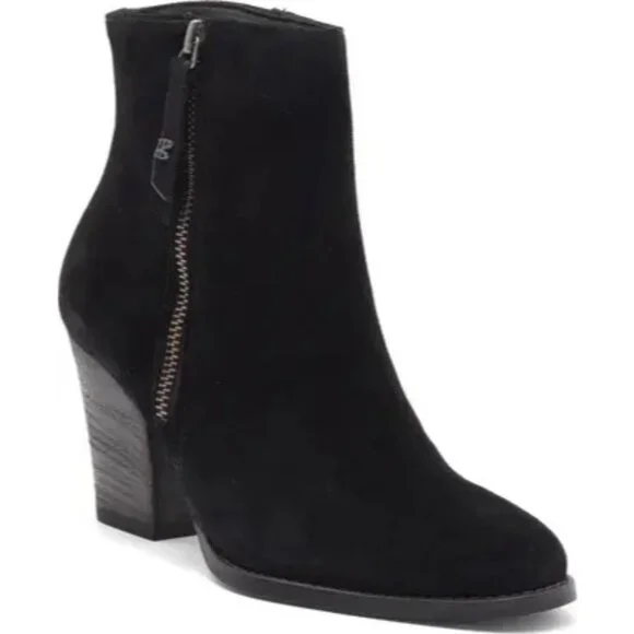 NEW PAUL GREEN REYA BLACK SOFT SUEDE BOOTS SIZE UK 7.5/ US 10