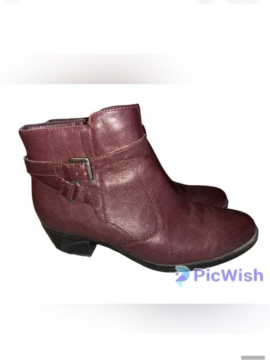 Naturalizer Burgandy Zakira Shoe Boots Size 8