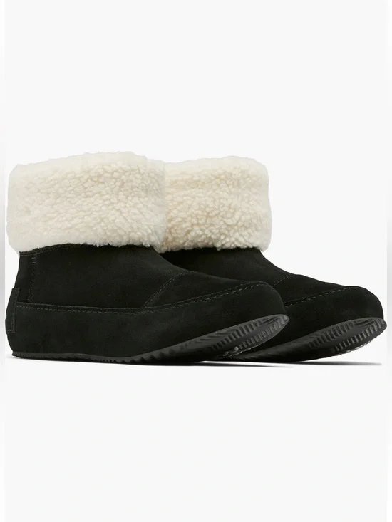 Sorel NWT Go Stumptown Booties black suede leather women’s 8