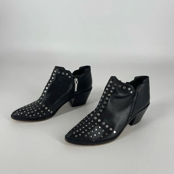 1 State Black Ankle Booties (SB10)
