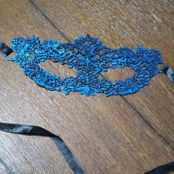 2/$16 Elegant Blue Lace Masquerade Mask