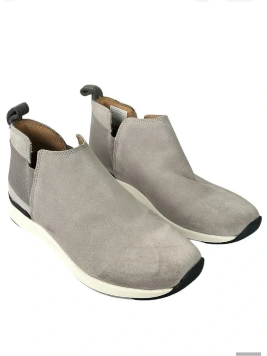 VIONIC Cece Light Grey Suede Slip-On Casual Ankle Booties Boot Women’s Size 6