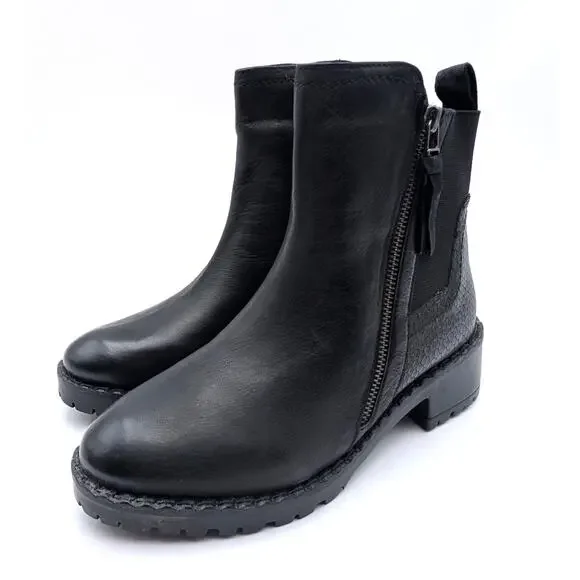 Vintage Foundry Co. Alara Ankle Boot Round Toe Women's Black Size US8 EU38.5