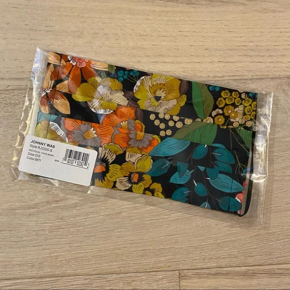Johnny Was Floral Cotton Face Mask