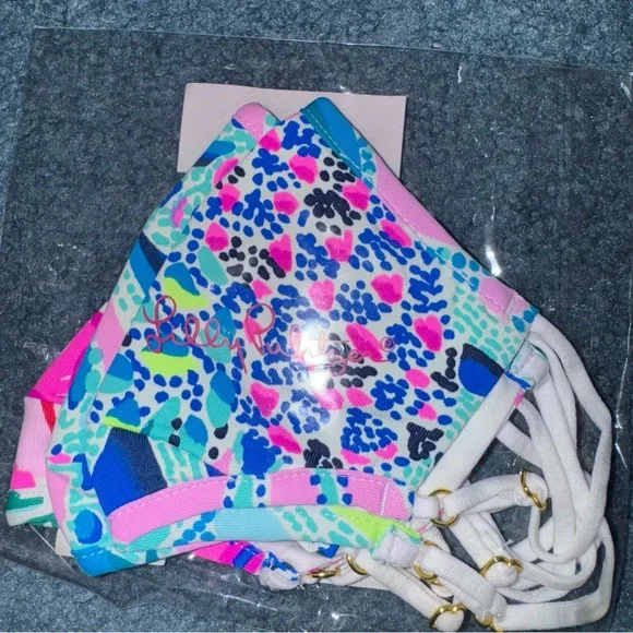 New 3-pack Lilly Pulitzer Face Masks