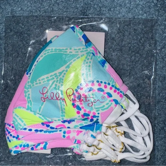 New 3-pack Lilly Pulitzer Face Masks