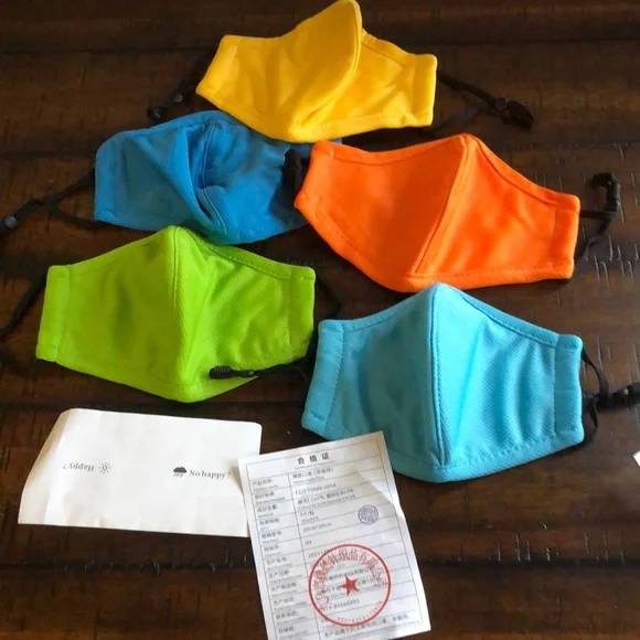 Colorful  Face Masks bundle of 5 NIP