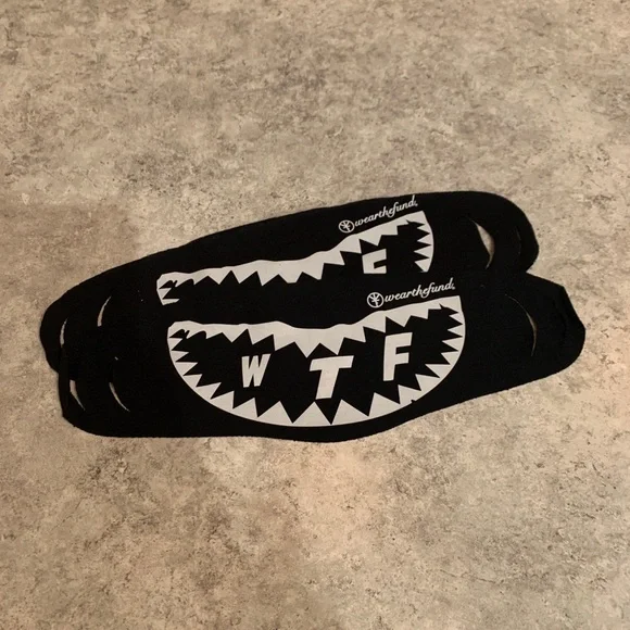266. 2 Black Face Masks “WTF”