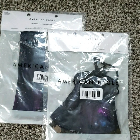 American Eagle Reusable Face Masks -2 packs of 3 each