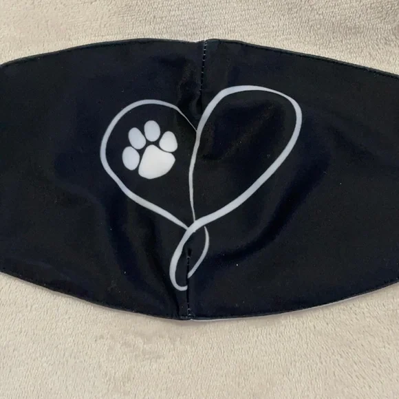 New love and paw face mask