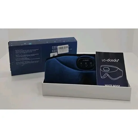 LC-Dolida Sleep Mask White noise Bluetooth Eye Mask Blue