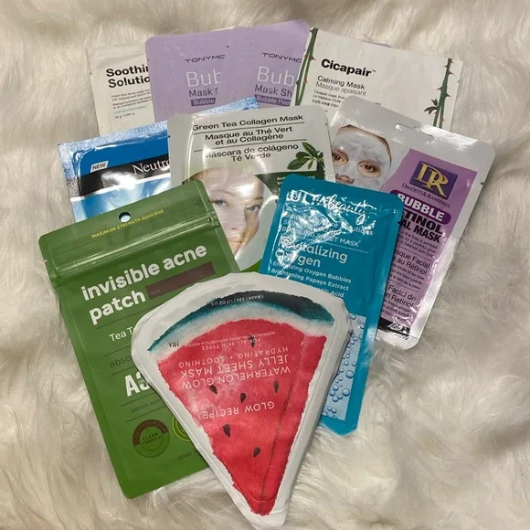 Sheet Mask Set of 9 plus Acne Patch