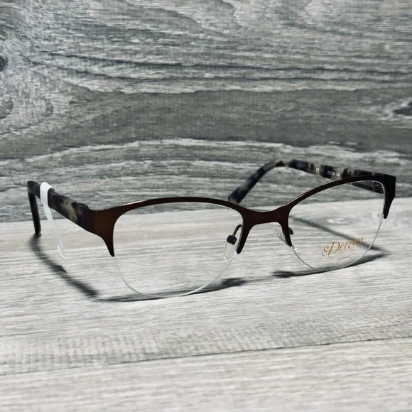 Dereon DOV532 210 Eyeglass Frames Womens 53-20-140 Brown Tortoise Cat Eye