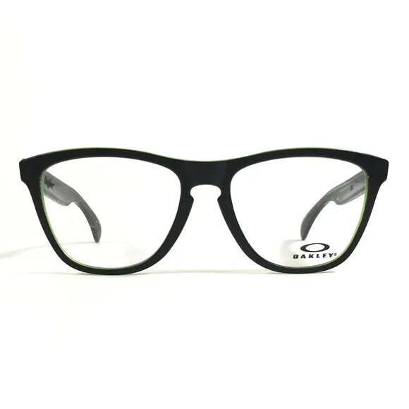 Oakley Eyeglasses Frames Frogskins OX8131-0254 Black Green Full Rim 54-17-138