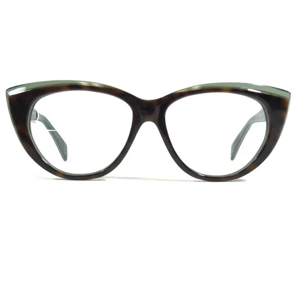 Morgenthal Frederics Eyeglasses Frames 392 JUDY Green Tortoise Cat Eye 52-15-140