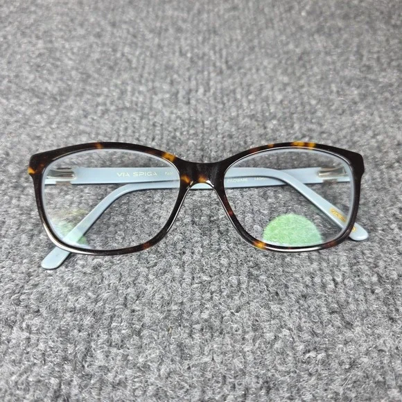 Via Spiga Zyloware 350-S‎ 550 Tortoise And Blue Eyeglasses Frame 53-15-140